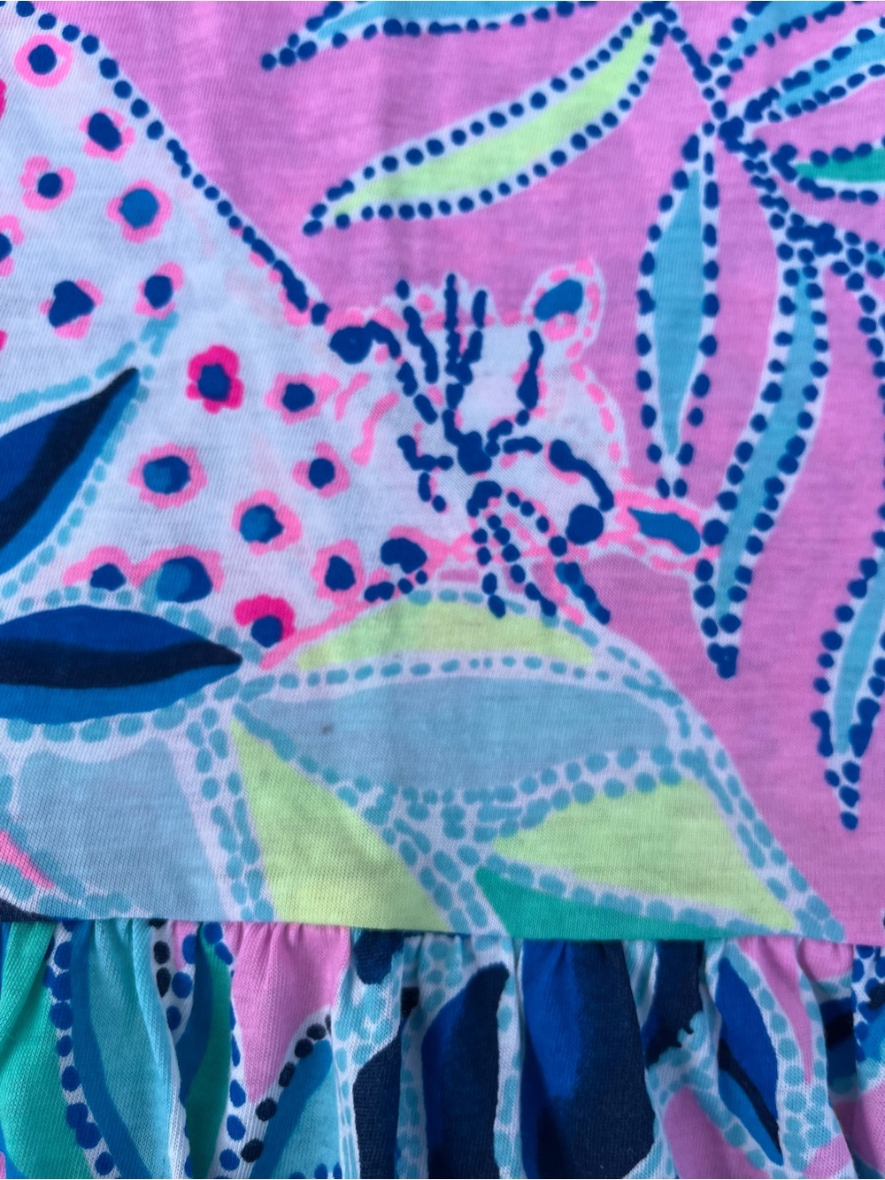 Pink Tropical Pineapple Print Shift Dress - Picture 4 of 6
